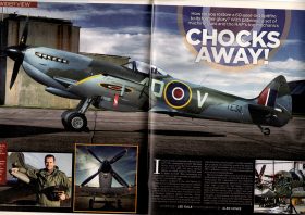 Chocks away! Spitfire TE 311, Battle of Britain Memorial Flight, Live magazine, Mail On Sunday, 2013