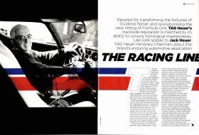 The racing line: TAG Heuer promo, Speed supplement, GQ, 2012